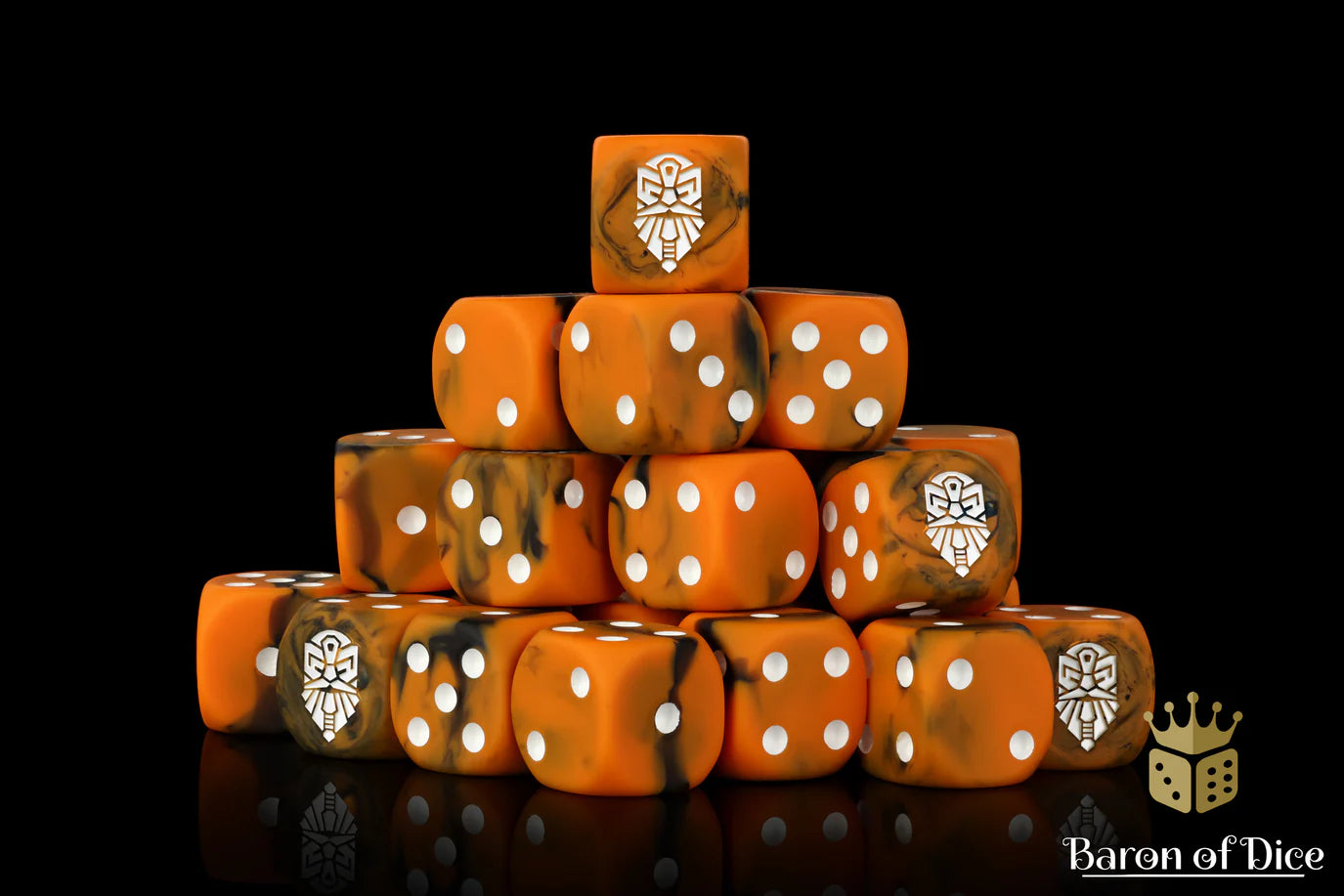 [Pre-Order] Baron of Dice - (ROUND EDGE) Hearth Fire [25 CT] - Trinity Hobby