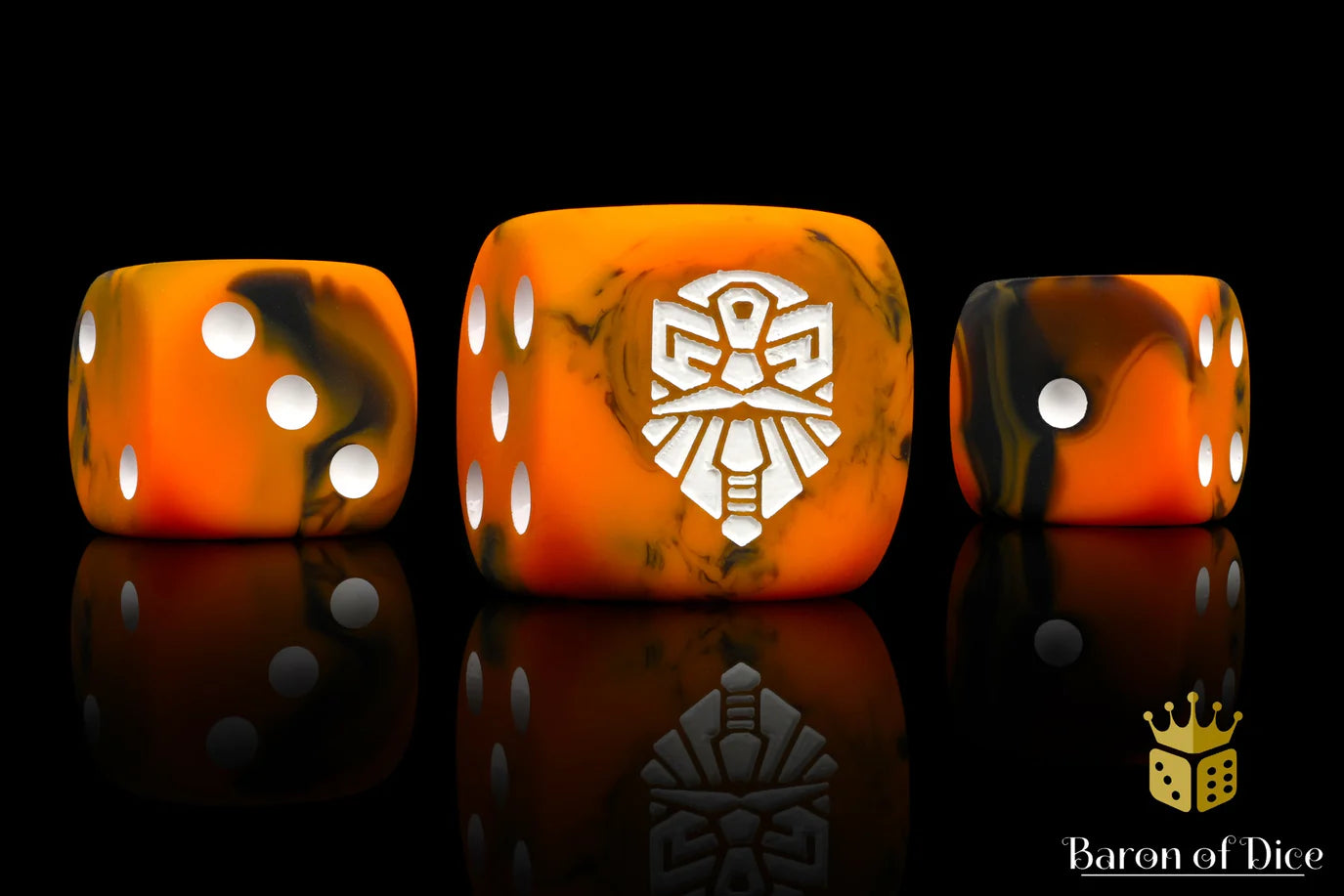 [Pre-Order] Baron of Dice - (ROUND EDGE) Hearth Fire [25 CT] - Trinity Hobby