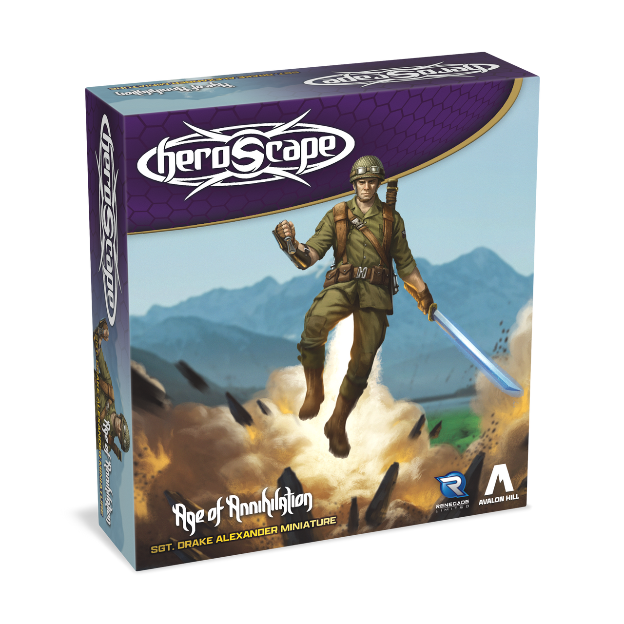Heroscape: Sgt. Drake Alexander Miniature - Trinity Hobby