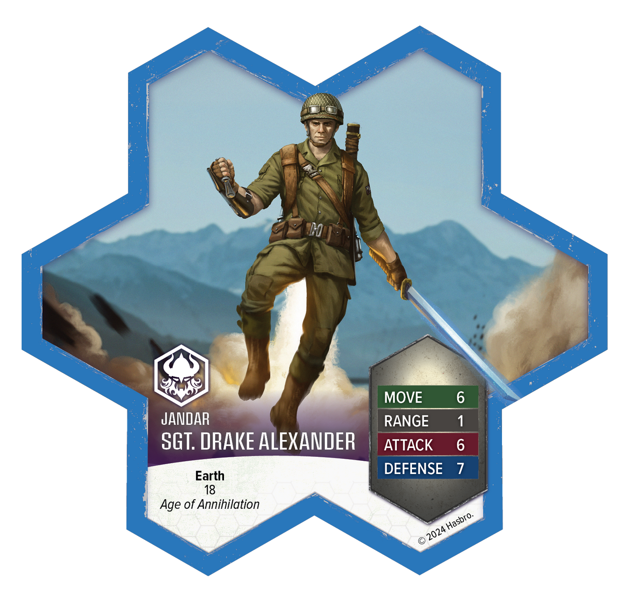 Heroscape: Sgt. Drake Alexander Miniature - Trinity Hobby