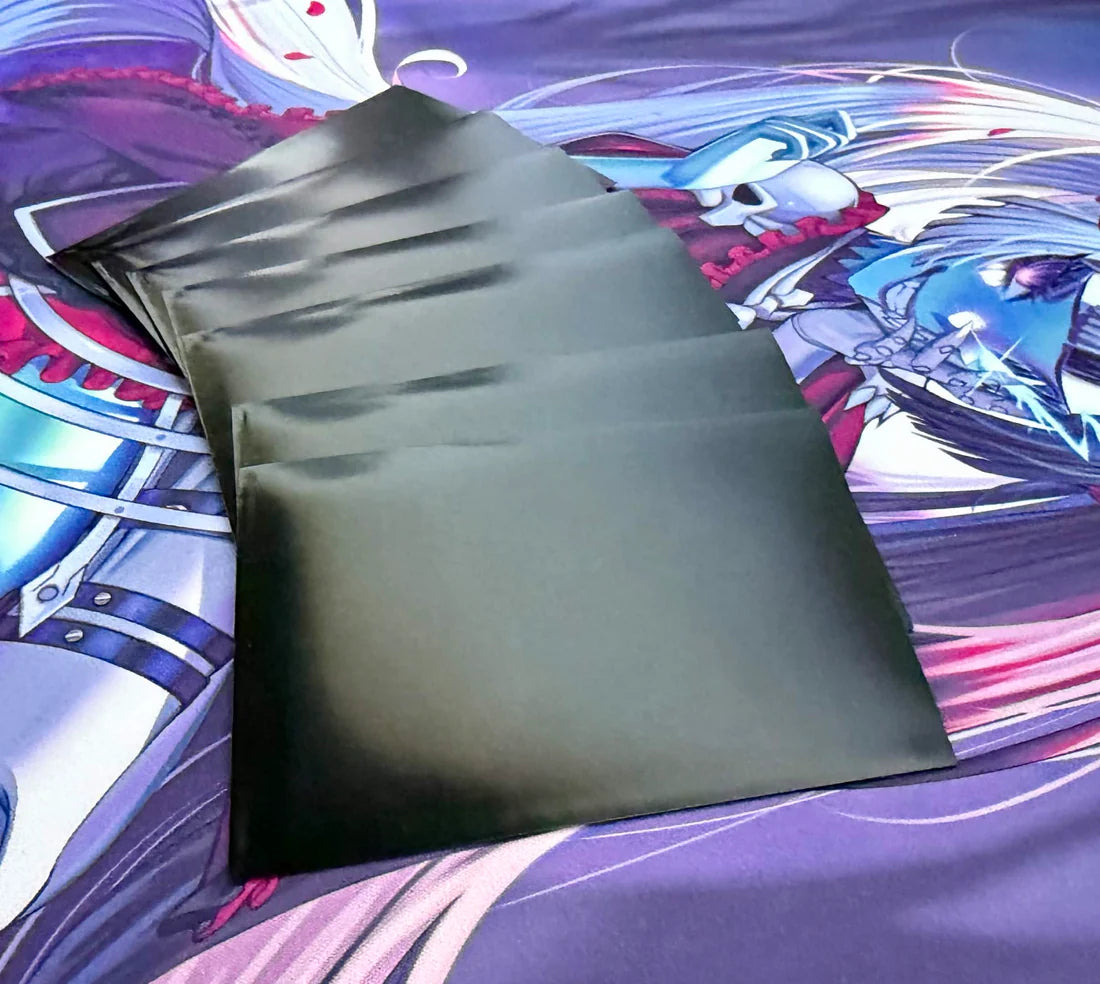 Manamoon DUALISM Black/Green Dual-Toned Satin Sleeves (120ct) - Standard