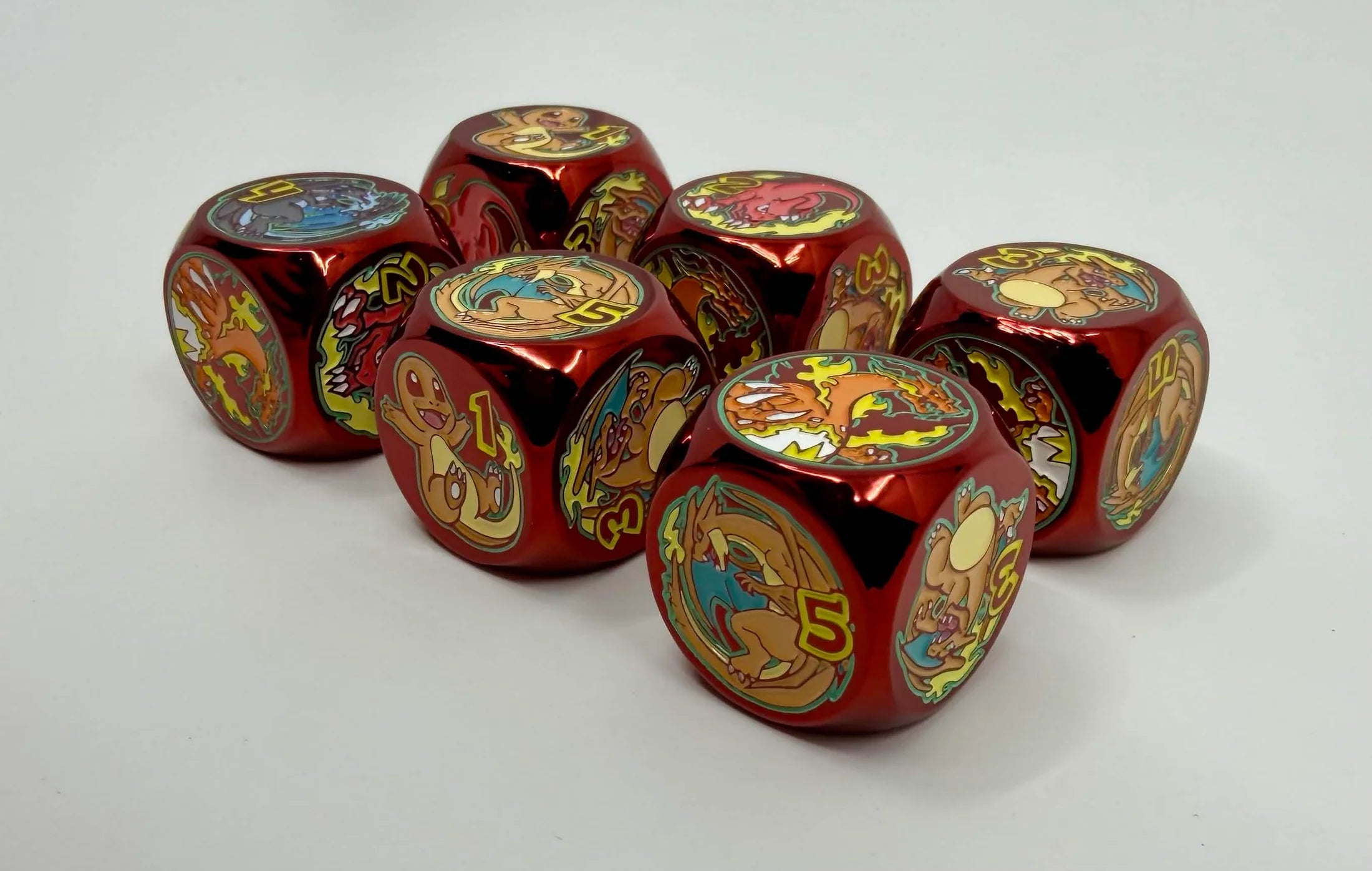 Manamoon Metal Plated Lizardo Dice - Regular (Set of 2 Dice)