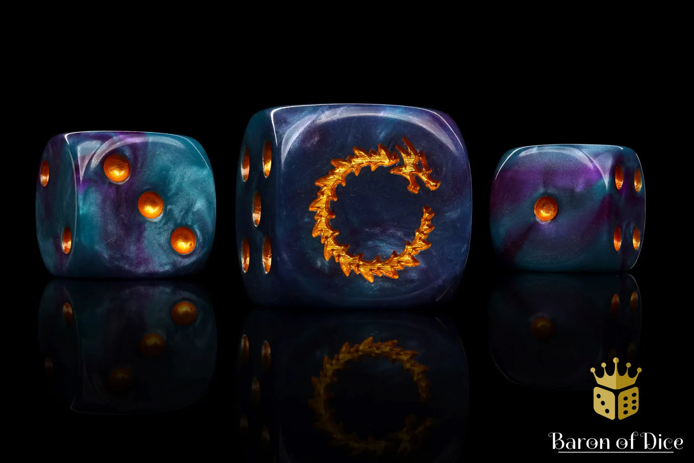 [Pre-Order] Baron of Dice - (ROUND EDGE) Infinity Dragon [25 CT] - Trinity Hobby