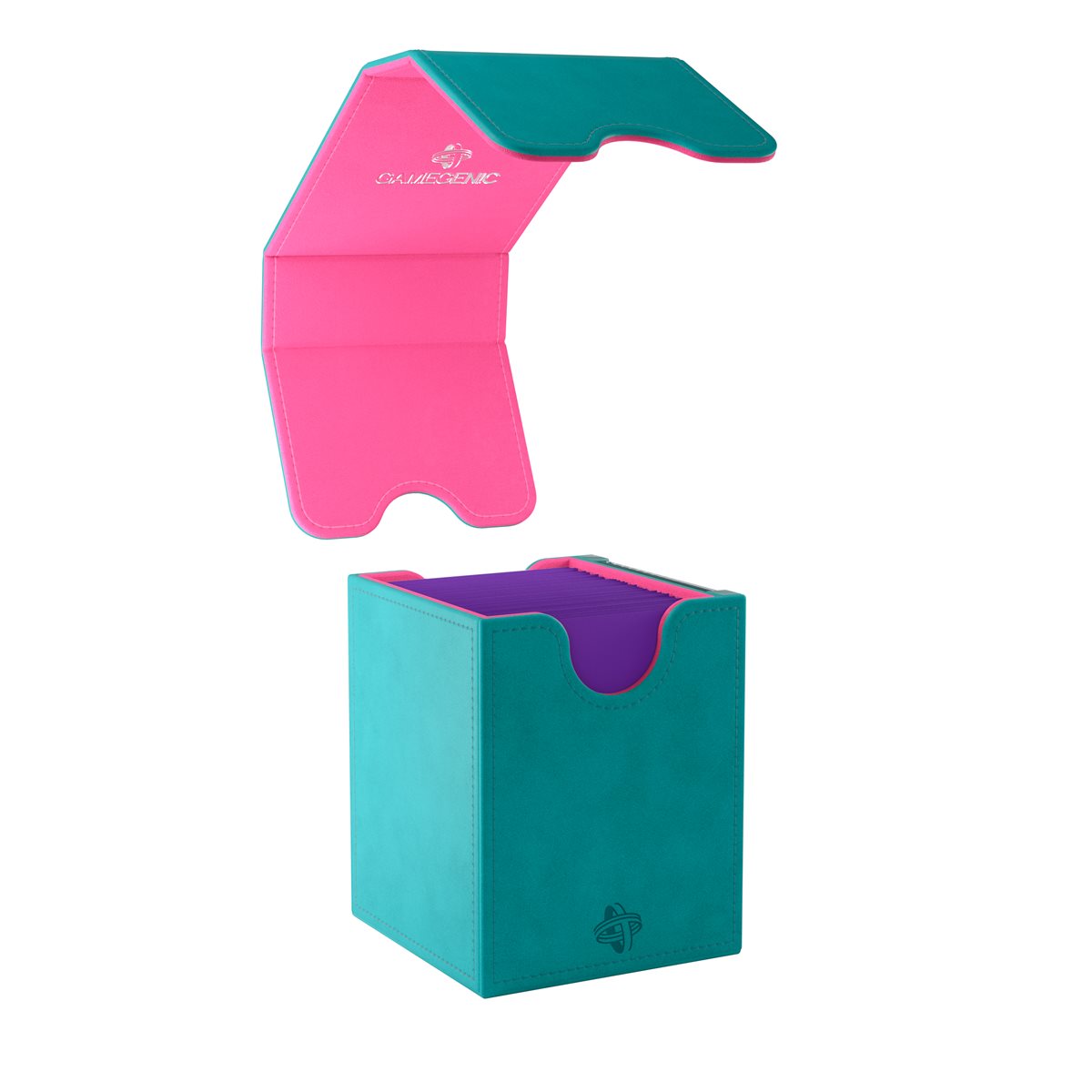 Deck Box: Squire XL: Teal/Pink (100 ct) - Trinity Hobby