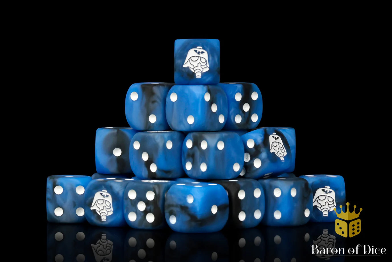[Pre-Order] Baron of Dice - (ROUND EDGE) Kloned Corps Dice - Helmet [25 CT] - Trinity Hobby