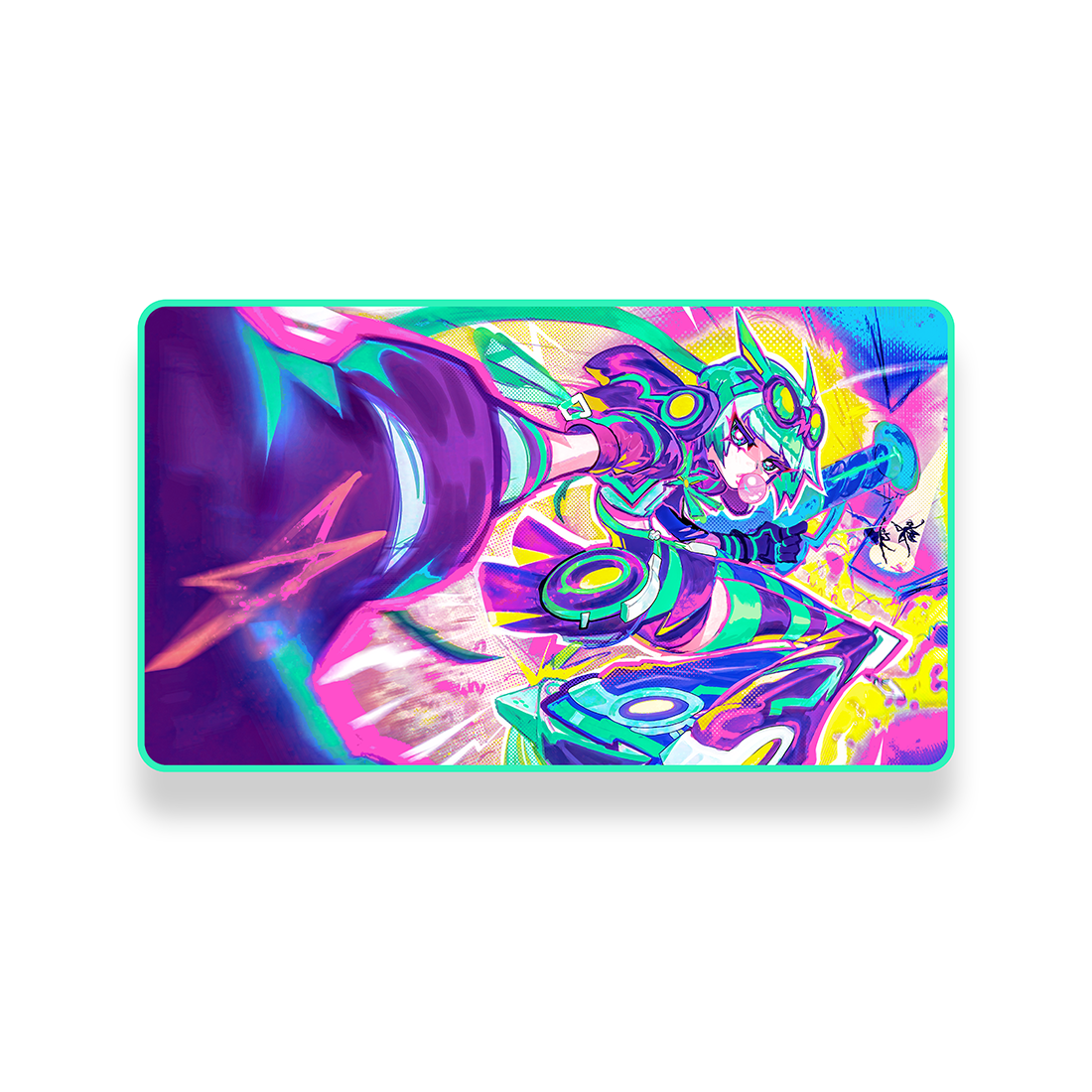 Manamoon Lollypopland Mint 1-Player Deluxe Rubber Playmat (Limit 1 Per Person) - Trinity Hobby