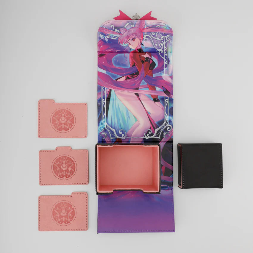 Manamoon Moon Scouts Faux Leather Dicewinder Deck Boxes - Dark Moon (Limit 1 Per Person) - Trinity Hobby