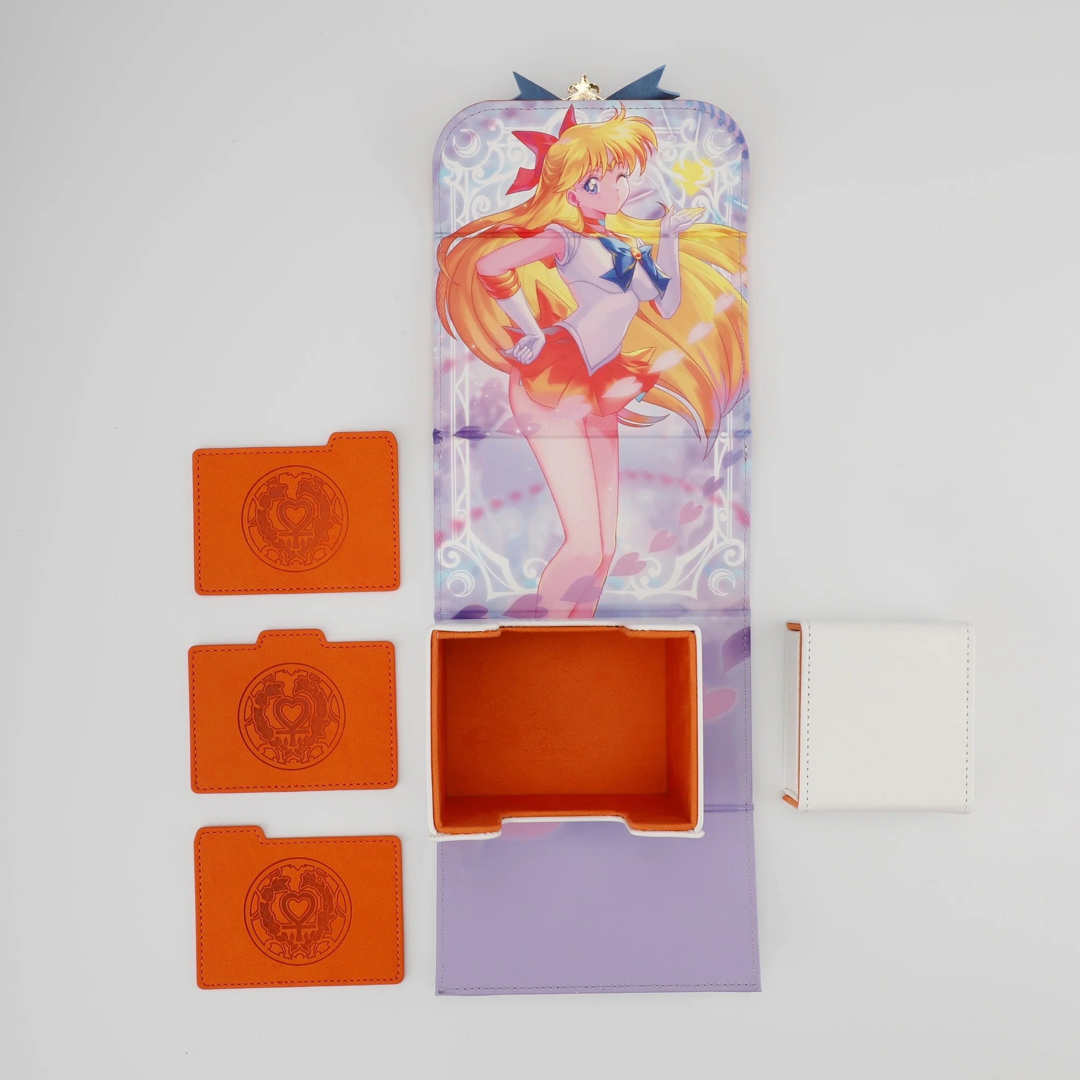 Manamoon Moon Scouts Faux Leather Dicewinder Deck Boxes - Orange Scout (Limit 1 Per Person)