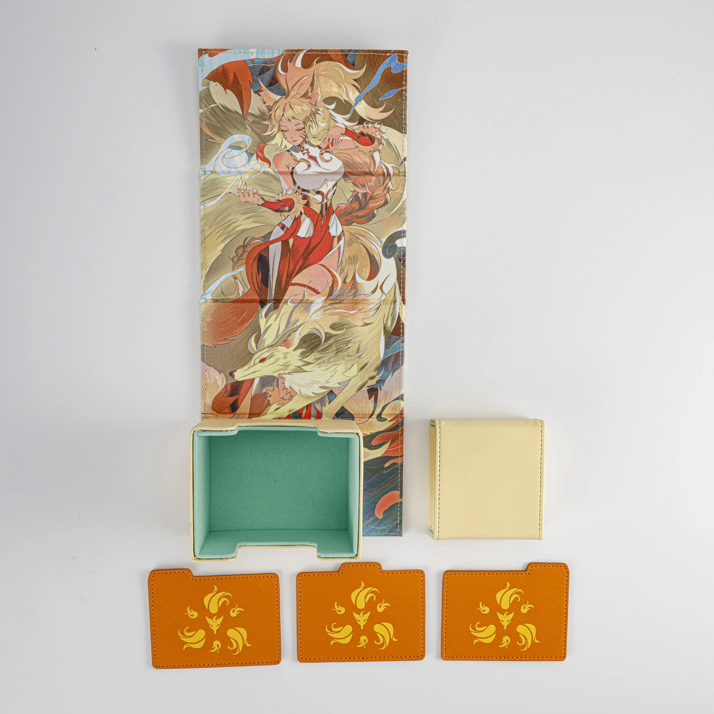 [Pre-Order] Manamoon Ionian Champions Dicewinder-X Deck Boxes Foxfire (Limit 1 Per Person) (ETA Q2/Q3 2026) - Trinity Hobby