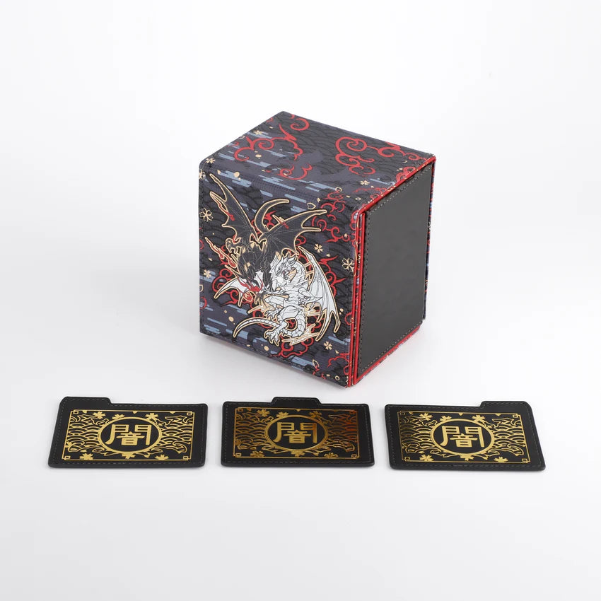 Manamoon Diviner Dragons Chi Deck Boxes (Ebony) (Limit 1 Per Person) - Trinity Hobby
