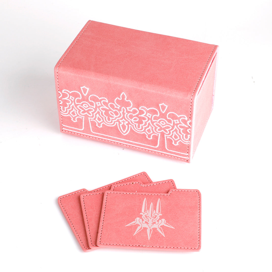 Manamoon Heroic Dicewinder Deck Boxes - 2B MINE Faux Leather Pink (Limit 1 Per Person) - Trinity Hobby