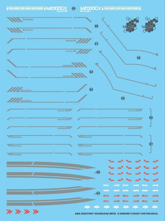 G-rework [MG] Destiny Gundam Water Decal