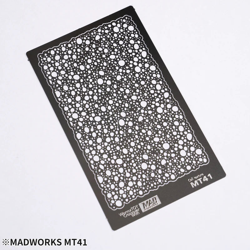 Madworks MT41 Airbrush Organic Texture Stencil - Trinity Hobby
