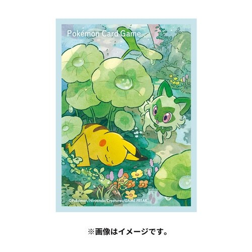 Pokemon Card Game Deck Shield Pikachu & Sprigatito (Nyaoha) (Sleeves) - Trinity Hobby