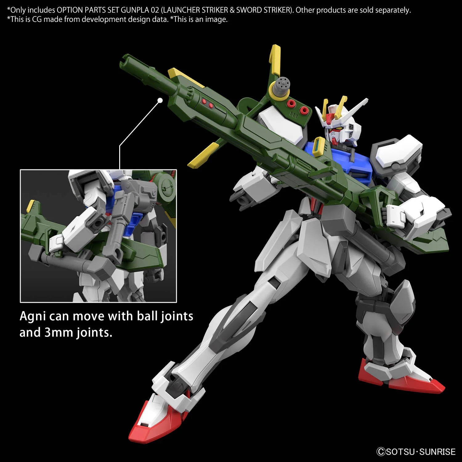 OPTION PARTS SET GUNPLA 02 (LAUNCHER STRIKER & SWORD STRIKER) - Trinity Hobby