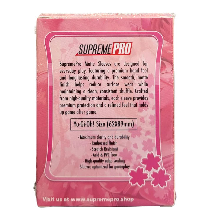 SupremePro Matte - Pink Premium Japanese TCG Card Sleeves