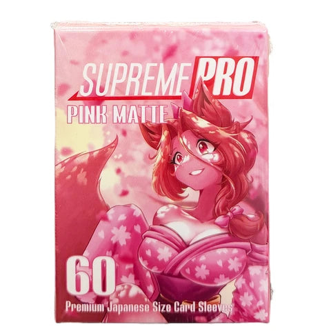 SupremePro Matte - Pink Premium Japanese TCG Card Sleeves