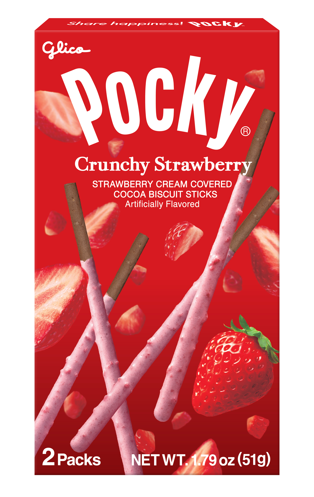 Glico Pocky Crunchy Strawberry (50g)