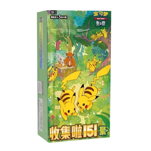 Simplified Chinese Pokemon 151 Set 4 'Collect 151 Gathering' Standard Booster Box - Trinity Hobby