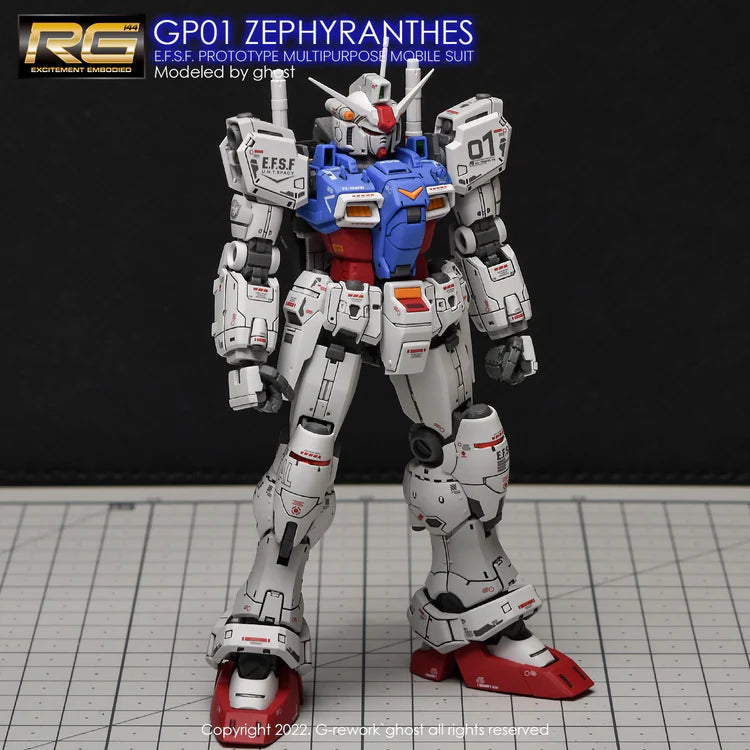 G-Rework [RG] GUNDAM GP01 ZEPHYRANTHES Water Decal - Trinity Hobby