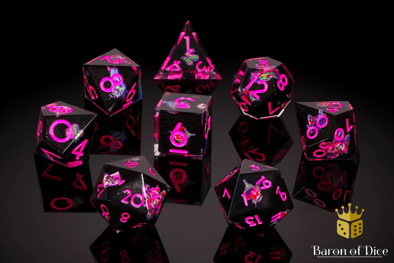 [Pre-Order] Baron of Dice - The Lich | 8-Piece RPG Set | Baron's Signature Series - Trinity Hobby