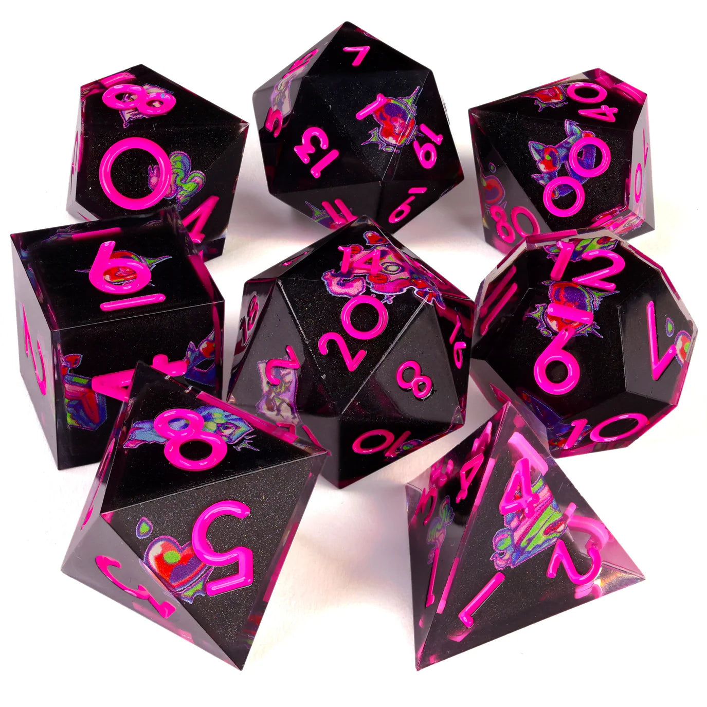[Pre-Order] Baron of Dice - The Lich | 8-Piece RPG Set | Baron's Signature Series - Trinity Hobby