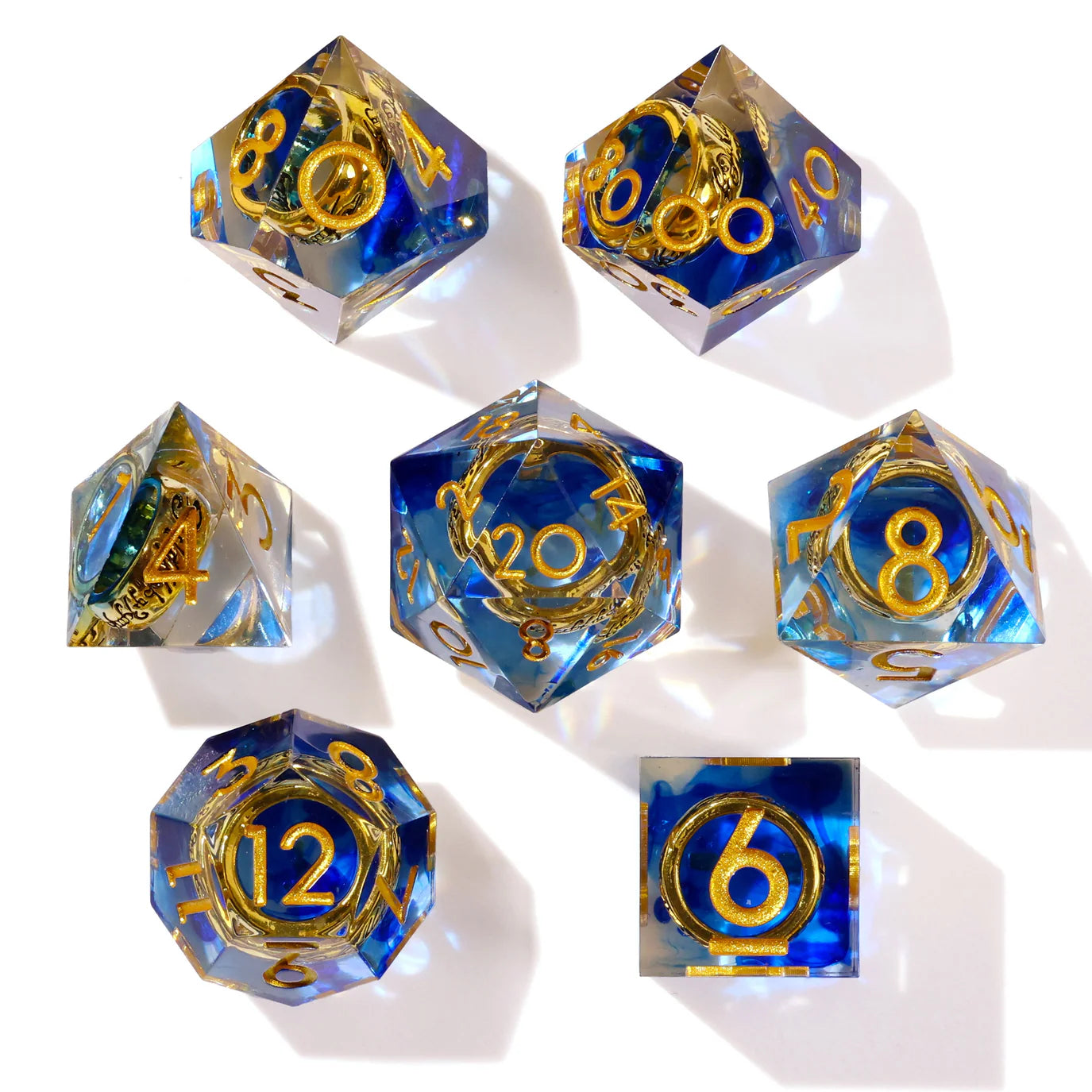[Pre-Order] Baron of Dice - Lost Ring Sharp Edge RPG Dice Set - 7 Pieces - Trinity Hobby