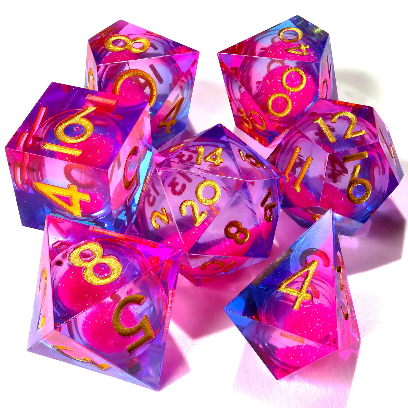 [Pre-Order] Baron of Dice - Dance Party Liquid Core RPG Dice Set - 7 Pieces - Trinity Hobby