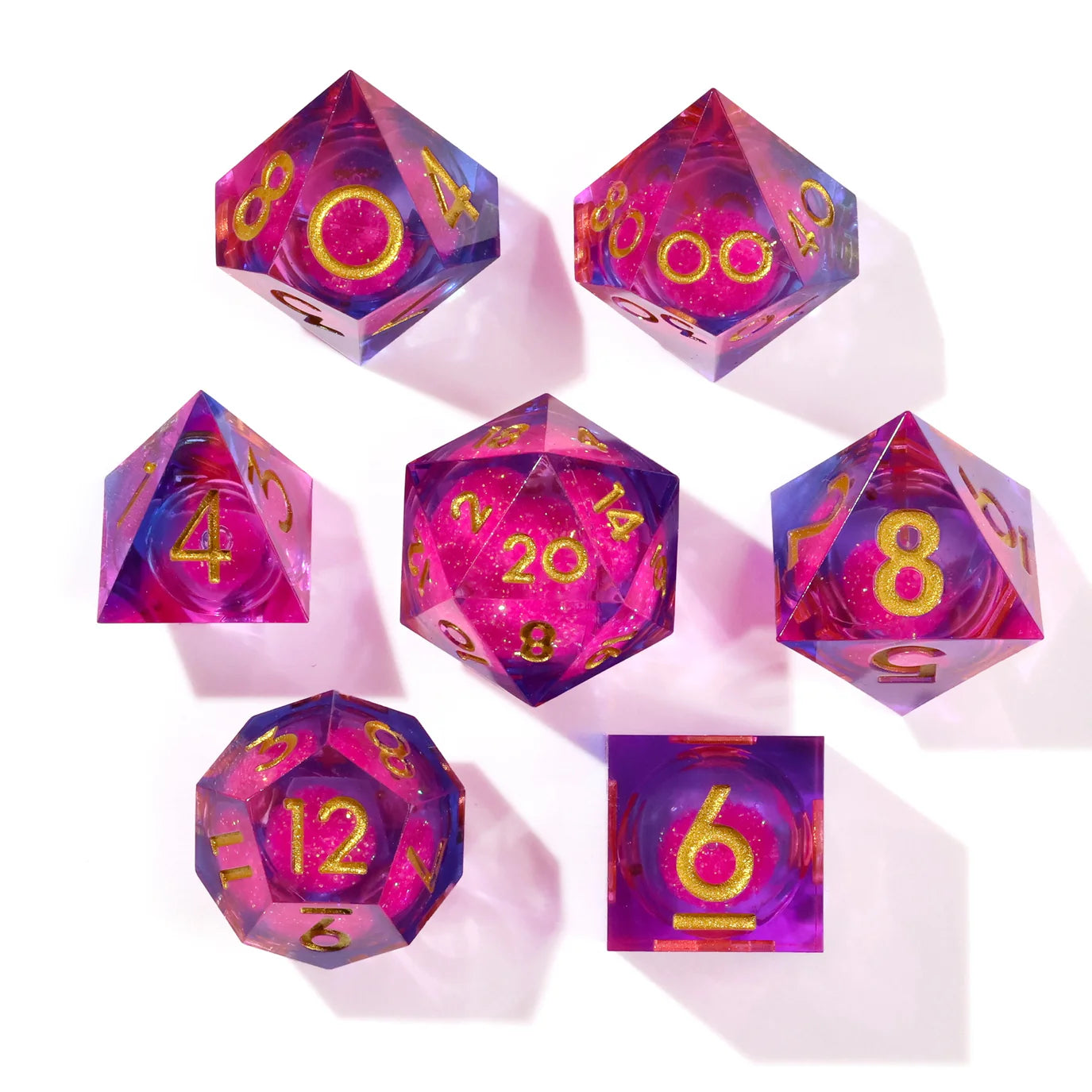 [Pre-Order] Baron of Dice - Dance Party Liquid Core RPG Dice Set - 7 Pieces - Trinity Hobby