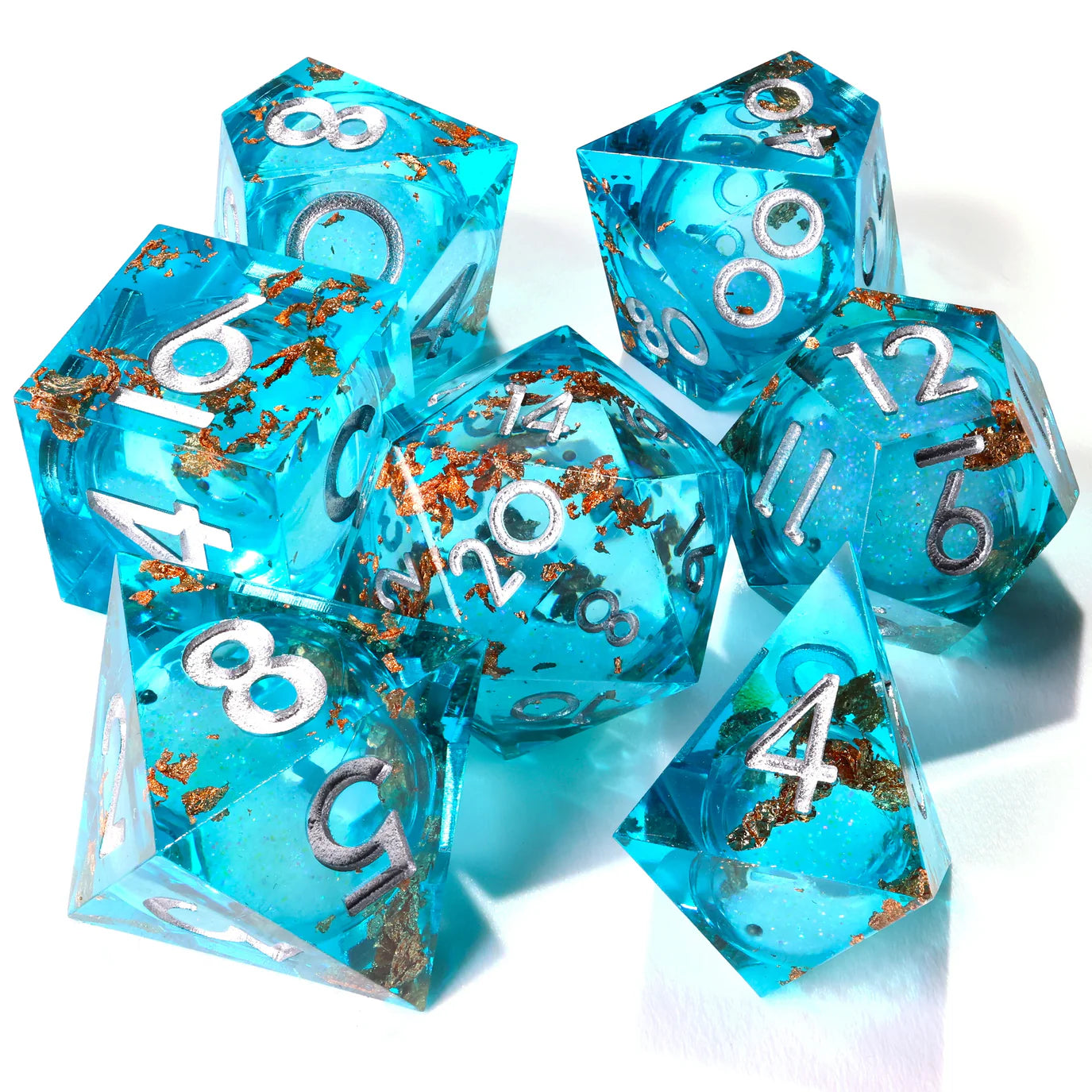[Pre-Order] Baron of Dice - Sunken Treasure Liquid Core RPG Dice Set - 7 Pieces - Trinity Hobby