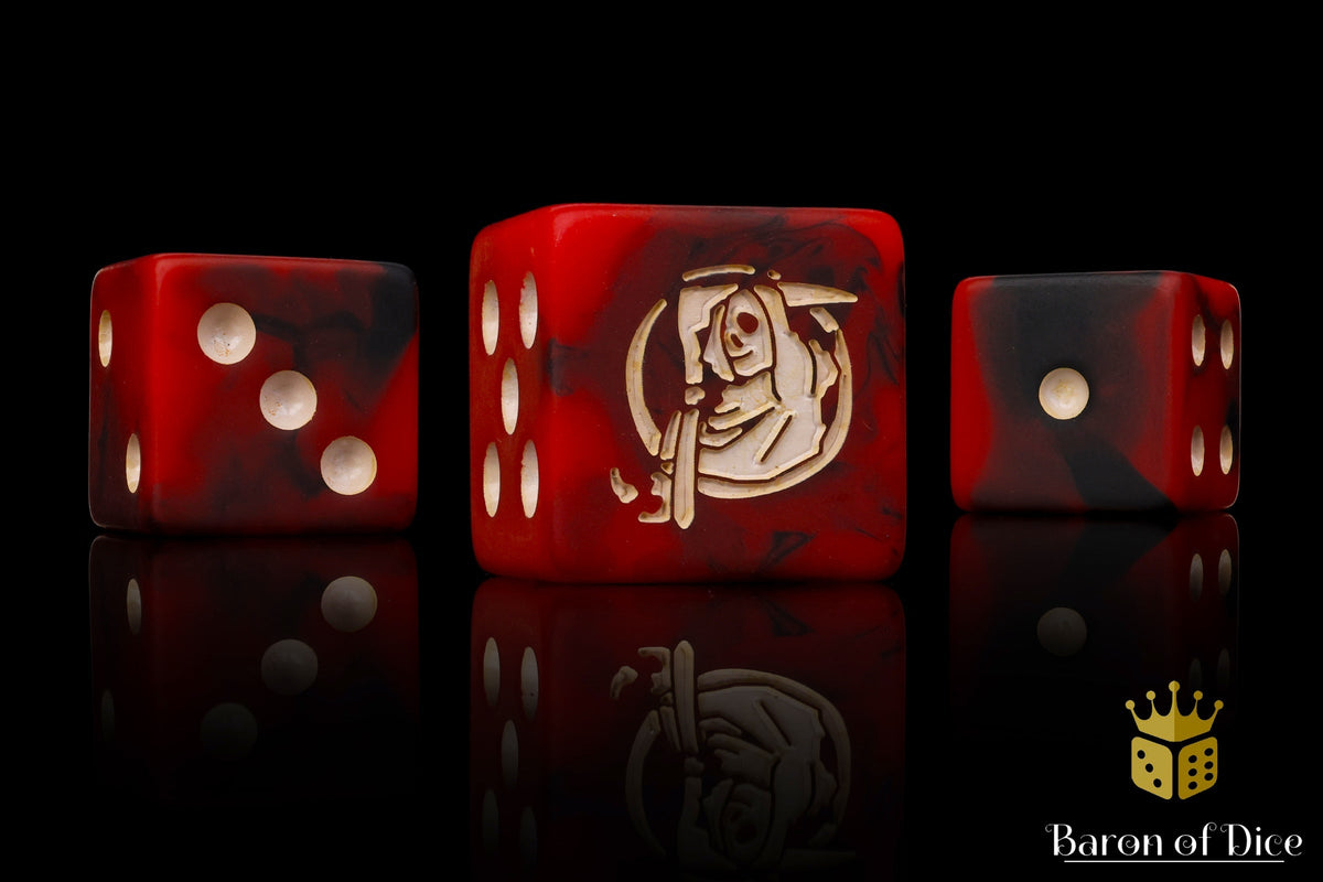Baron of Dice - (SQUARE EDGE) Red Bluff Grim Reaper [25 CT]