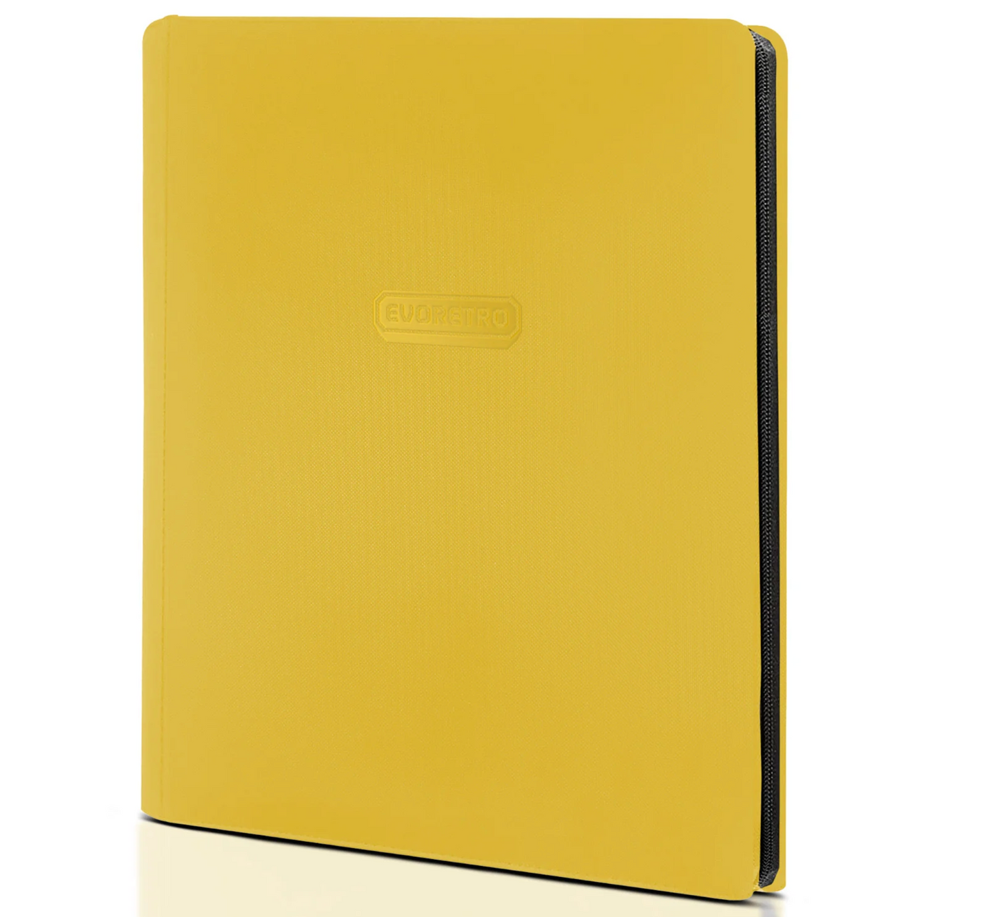 EVORETRO 9-Pocket Zip-Up Trading Card Binder for 360 cards - Yellow - Trinity Hobby