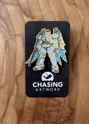 Chasing Artwork - Gundam Wing Enamel Pin - Tall Wing