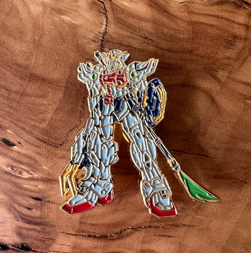 Chasing Artwork - Gundam Wing Enamel Pin - Long Wing - Trinity Hobby