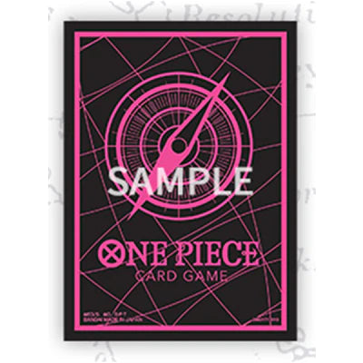 One Piece CG Sleeves Set 6 - OP CARD BACK (BLACK AND PINK) - Trinity Hobby
