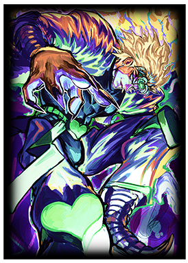 Manamoon Kujo v Brando Holographic Sleeves (70ct) - Brando (JP) (Limit 1 Per Person) - Trinity Hobby