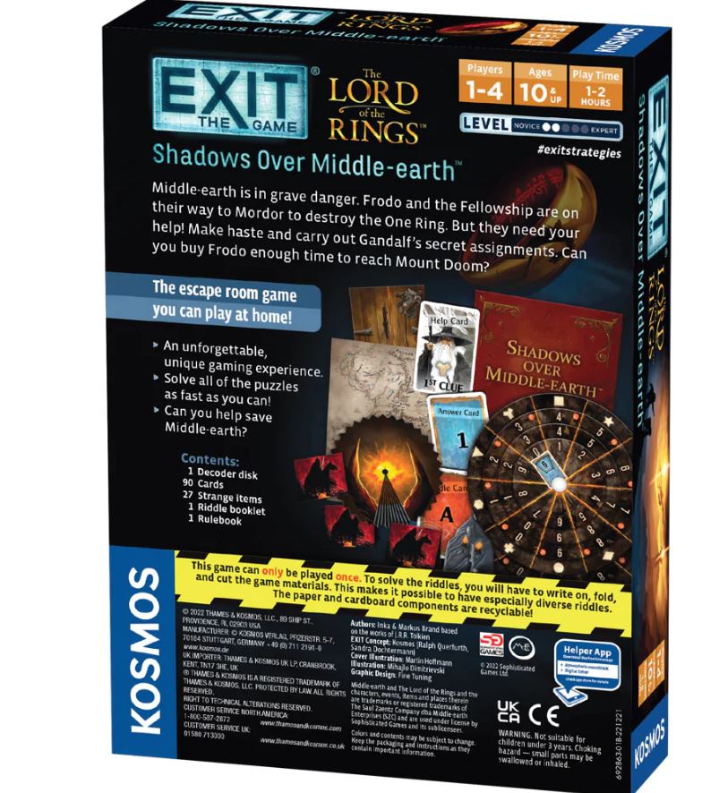 EXIT: The Lord of the Rings: Shadows Over Middle-Earth