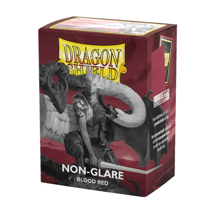 DRAGON SHIELD MATTE NON-GLARE BLOOD RED 100ct - Trinity Hobby