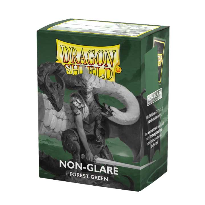 DRAGON SHIELD MATTE NON-GLARE FOREST GREEN 100ct - Trinity Hobby