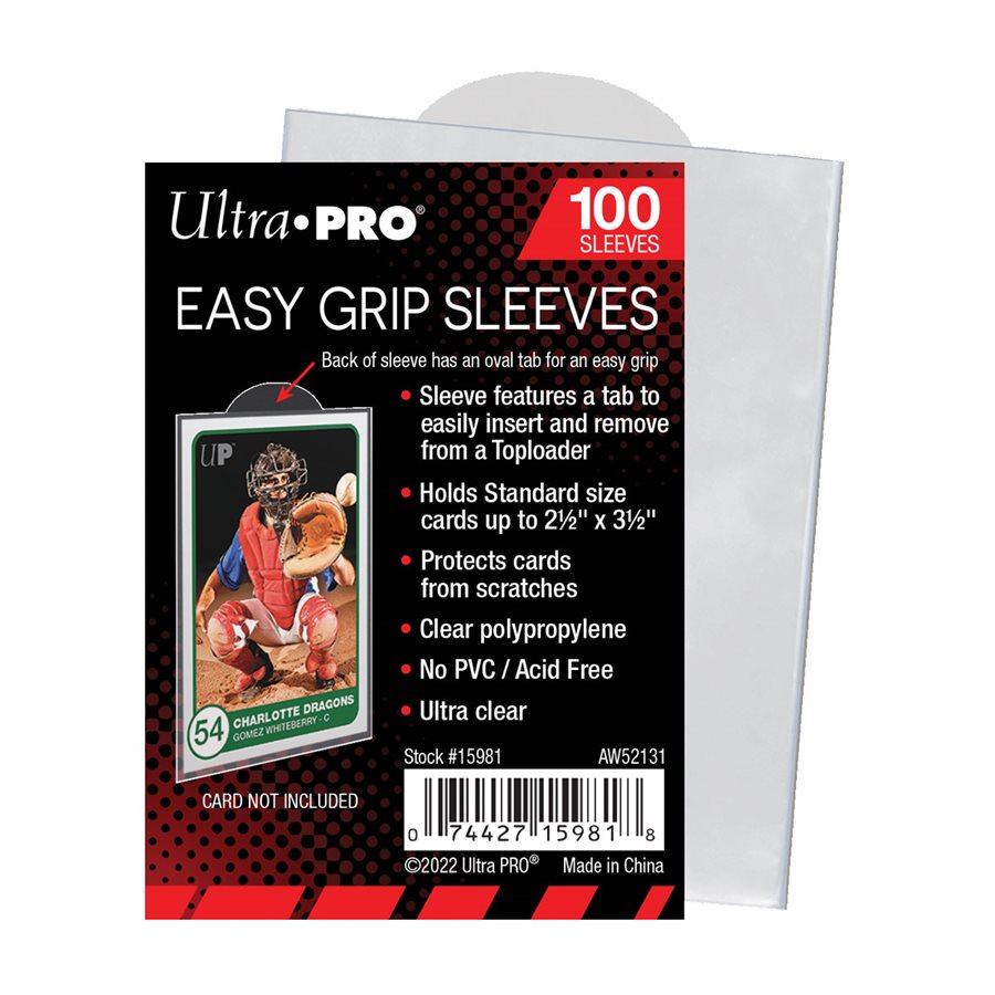 Sleeves: Easy Grip 2.5"x3.5" (100 CT) - Trinity Hobby
