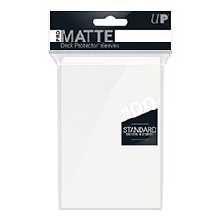 Ultra Pro Matte 100ct White Non Glare - Trinity Hobby