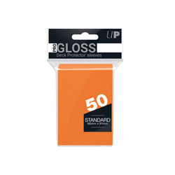 Ultra Pro Gloss 50ct SOLID DP CANDY ORANGE - Trinity Hobby