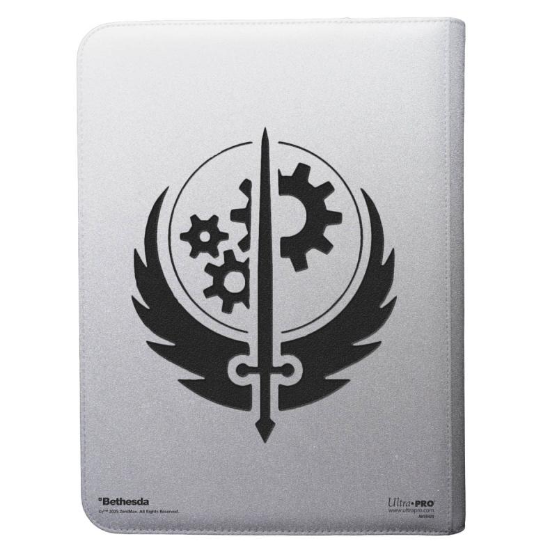PRO BINDER 9 POCKET FALLOUT BROTHERHOOD OF STEEL (Zippered) - Trinity Hobby