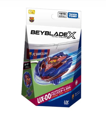 [Pre-Order (ASIA) BEYBLADE X  Limited Edition BXG-18 (UX-00) Starter Dranbuster-1-60A (Metal Coat: Blue) FC Barcelona Version (ETA Early FEB)