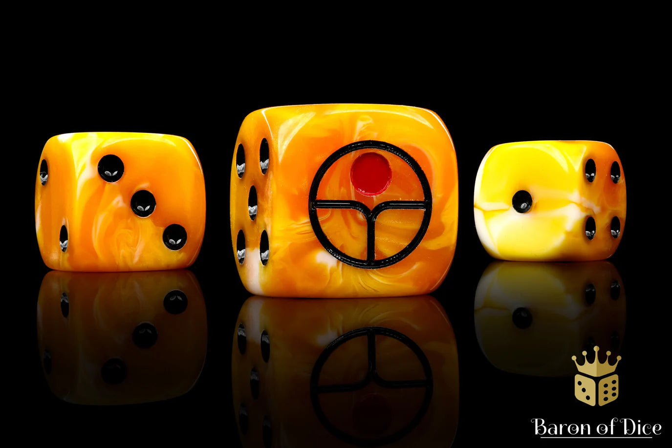 [Pre-Order] Baron of Dice - (ROUND EDGE) Universal Peace - Ochre [25 CT] - Trinity Hobby