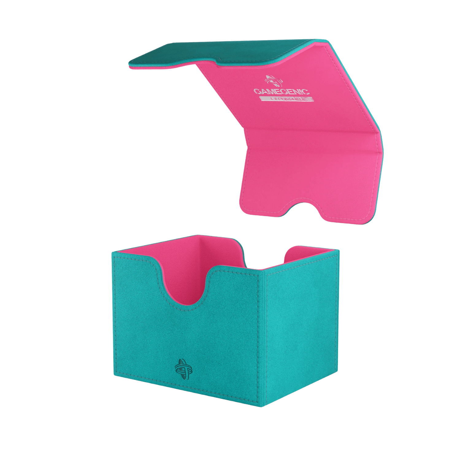 Deck Box: Sidekick XL Teal/Pink (100 ct) - Trinity Hobby