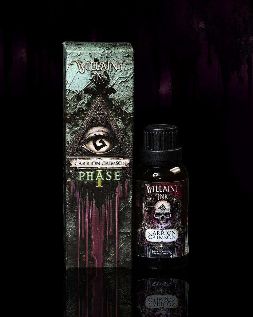 Washes Villainy Ink Enamels Phase I - Carrion Crimson (30ml) - Trinity Hobby