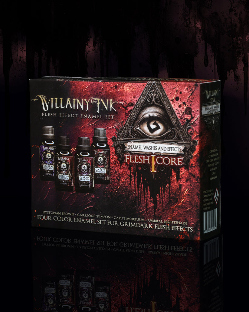 Villainy Ink Enamels Flesh Core Set 1 - Trinity Hobby