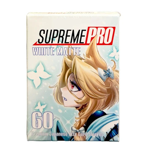 SupremePro Matte - White Premium Japanese TCG Card Sleeves