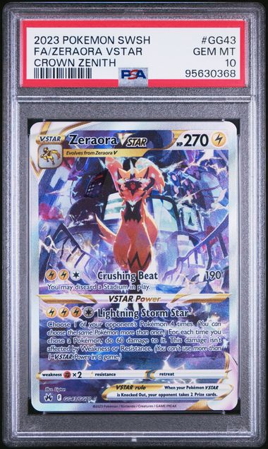 Zeraora VSTAR (GG43/GG70) [Sword & Shield: Crown Zenith] - PSA 10